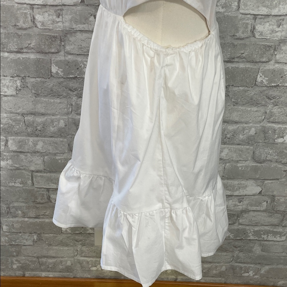Wayf White Cutout Ruffle Dress - Picture 2 of 6